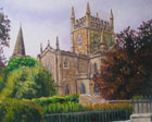 artists painting of Dunfermline abbey